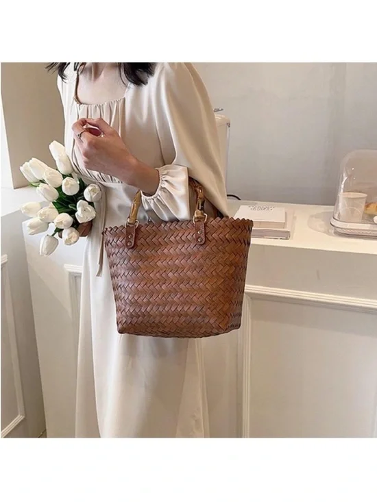 Woven Tote Bag - Picture 3 of 11